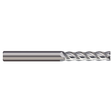 End Mill, 4 Flute, Square,0.6250"" (5/8) Cutter dia -  MICRO 100, SHR-625-4